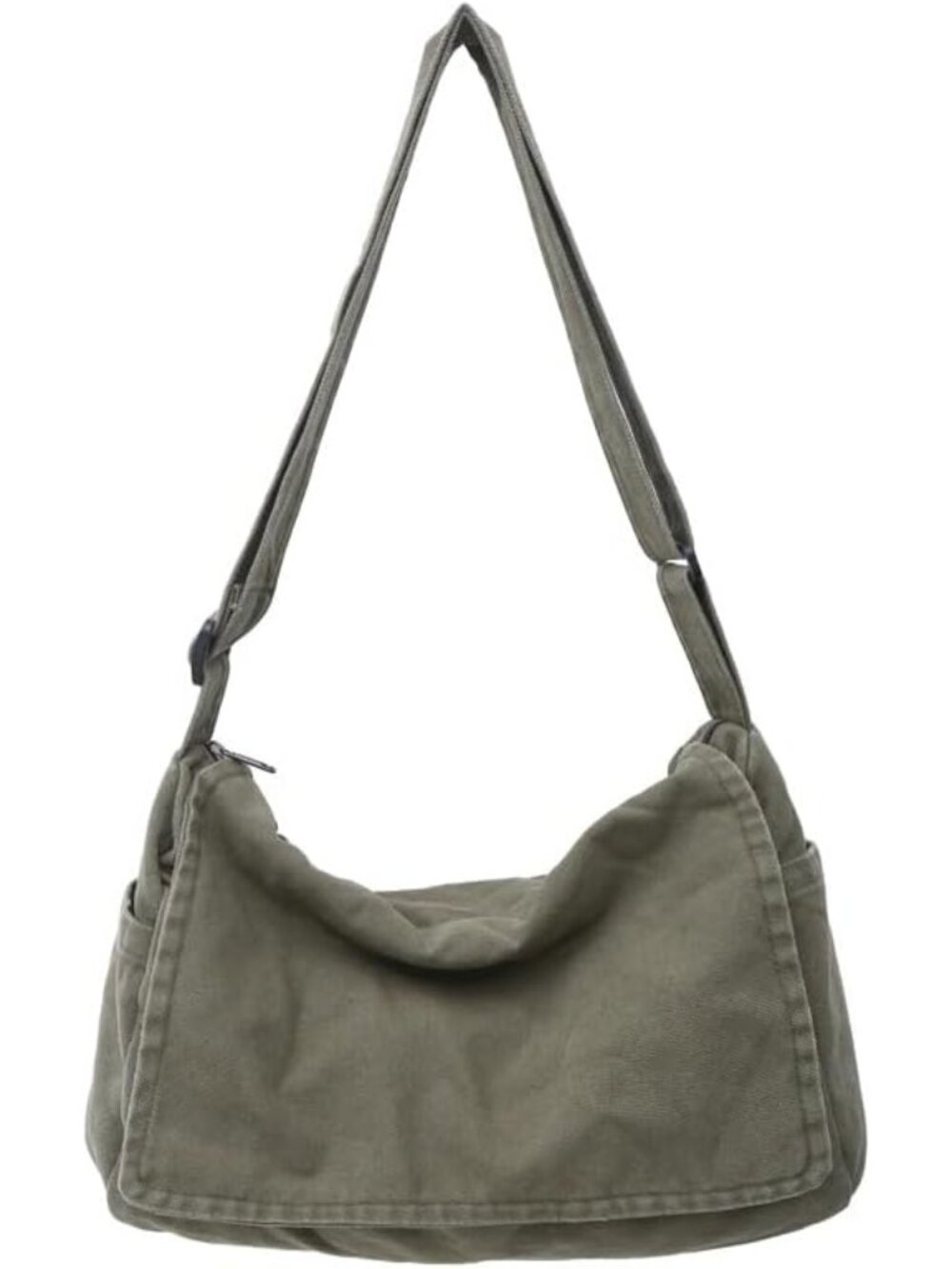 Canvas Messenger Bag Large Messenger Bags for Women Men Casual Canvas Crossbody